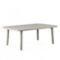 Gartentisch 150 x 90 x 74 cm Kunststoff Grau rechteckig für Terrasse